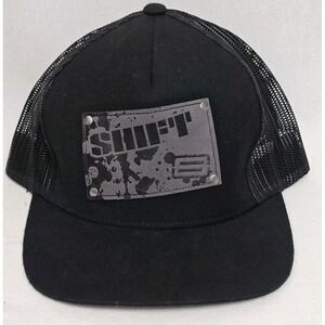Shift Racing Speed Black Trucker Hat Cap Adult OSFM Adjustable Lightweight